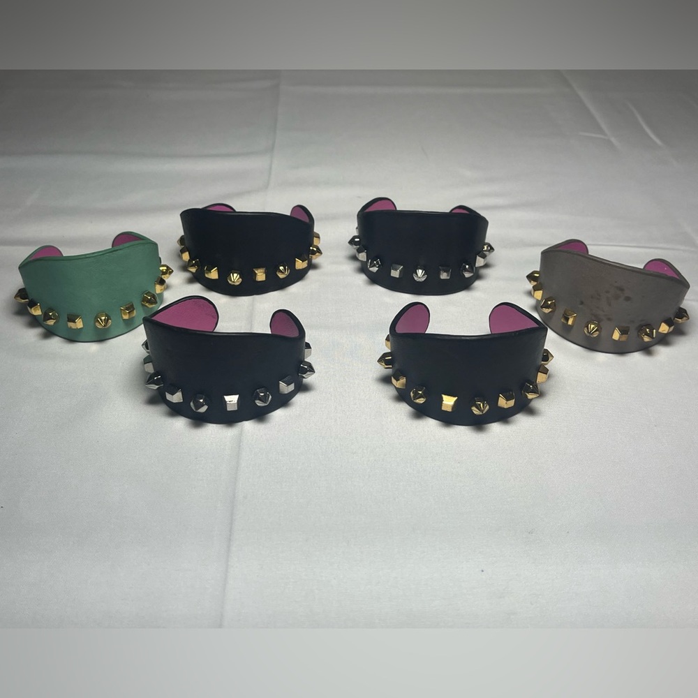 Vince Camuto Studded Hair Cuffs - Black, Green, Gray
